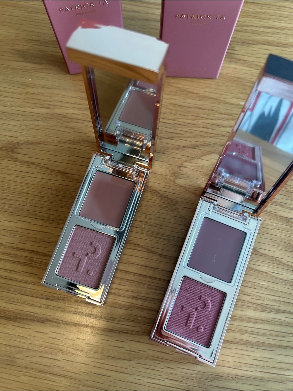 PATRICK TA Mini Major Headlines Crème & Powder Blush Duo Set NIB